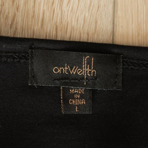 On Twelfth Black‎ Lace Sleeve T-Shirt Dress size L - Picture 9 of 10